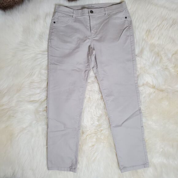NY&C Soho Cream Jean's Ankle Legging Pants SALE - Picture 1 of 5